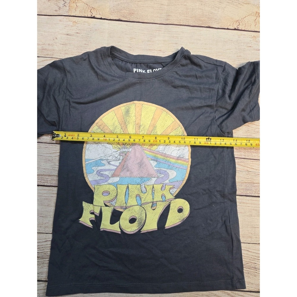 Pink Floyd Girl's Tshirt Graphic‎ Print Size S 6-6x Band Gray Short Sleeve - Picture 4 of 5